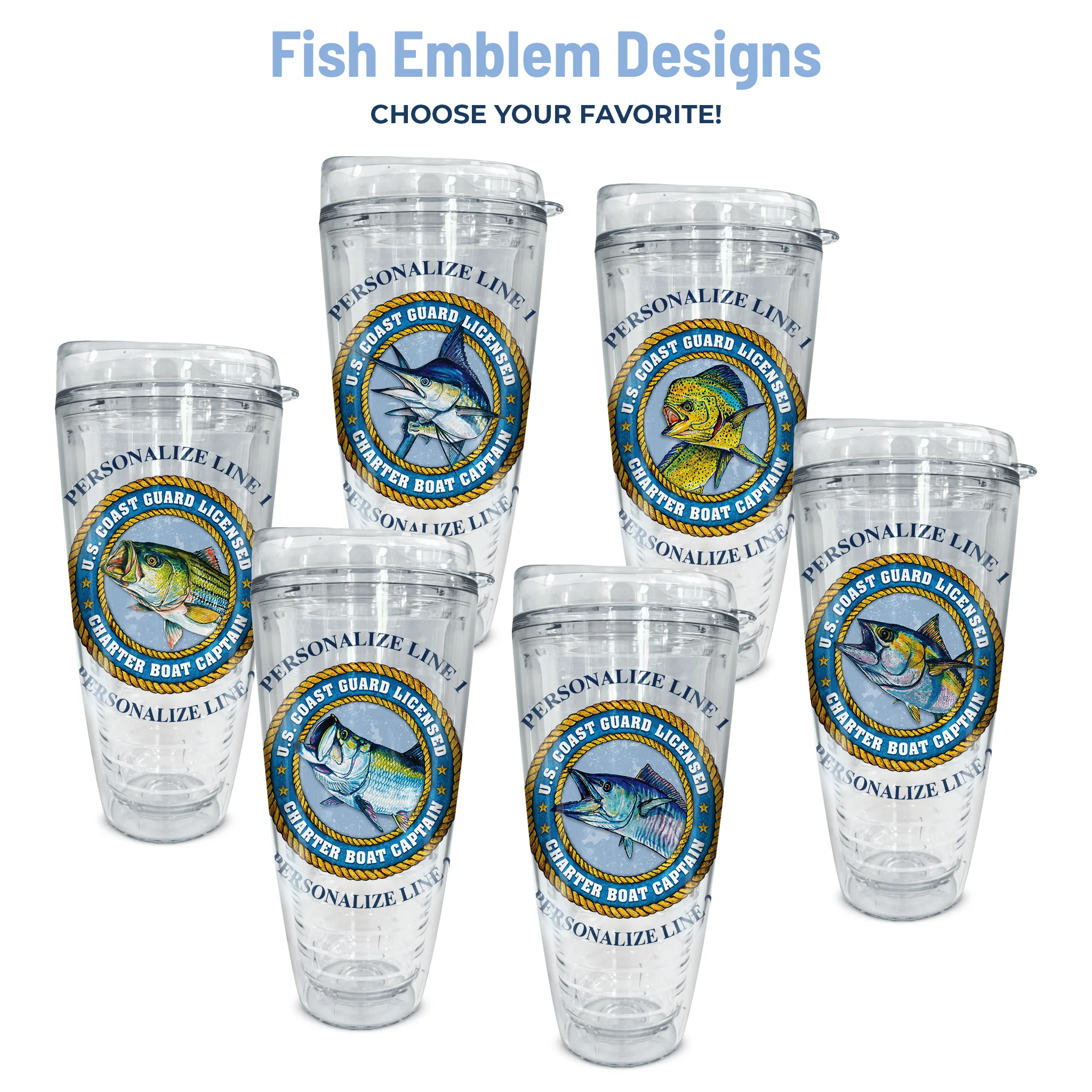 U.S. Coast Guard Licensed Charter Boat Captain Insulated Tumbler - Image 5